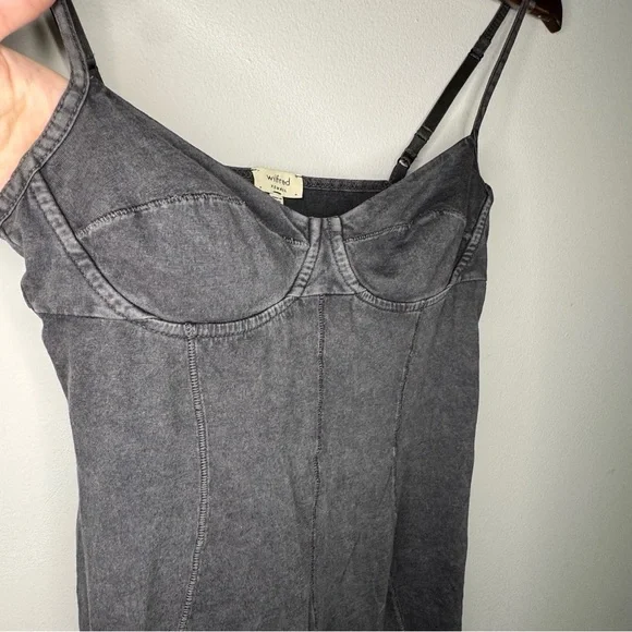 Y2K VINTAGE Aritzia Wilfred Bustier Tank Top Gray XS Excellent condition EUC - Picture 4 of 9